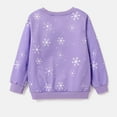 thumbnail image 4 of Barbie Girls Sweatshrit Purple Snowflake Graphic Ugly Christmas Pullover Top Sizes 5-6 Years, 4 of 6
