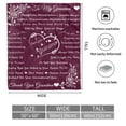 thumbnail image 2 of Grandma Blanket, Grandma Gifts from Grandkids, Birthday Gifts for Grandma from Grandson Granddaughter, Christmas Gifts For Best Grandma, Grandma Flannel Letter Throw Blanket " (Merlot Red)(30"x40"), 2 of 7
