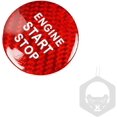 thumbnail image 2 of Carbon Fibre Protector Car Engine Start Stop Switch Button Sticker Ignition Sticker Car Interior Decoration Replacement for Lexus NX200 NX300 GS ES200 ES250 CT RX300, 2 of 7