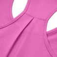 thumbnail image 5 of OIUUAK for Running Racerback Tank Tops, Women's Loose Fit Athletic Workout Shirts Lightweight Breathable Summer Gym Yoga Tops Sleeveless, Hot Pink, 5 of 7