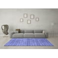 thumbnail image 3 of Ahgly Company Indoor Square Abstract Blue Modern Area Rugs, 8' Square, 3 of 4