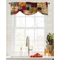 thumbnail image 3 of African Ethnic Style Window Curtain Kitchen Cabinet Coffee Tie-Up Valance Curtain Rod Pocket Short Curtain, 3 of 6