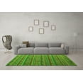 thumbnail image 3 of Ahgly Company Indoor Round Abstract Green Modern Area Rugs, 5' Round, 3 of 4