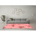 thumbnail image 3 of Ahgly Company Machine Washable Indoor Rectangle Abstract Red Modern Area Rugs, 8' x 12', 3 of 4