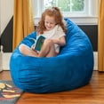 thumbnail image 3 of Jaxx Cocoon 4 Foot Bean Bag Chair and Crash Pad, Blueberry, 3 of 7