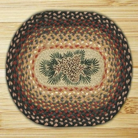 Pinecone Red Berry - Capitol Importing 81-083PRB Pinecone Red Berry - 10 in. x 15 in. Hand Printed Oval Swatch