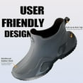 thumbnail image 5 of CHICVOMEY Women's Waterproof Rain Boots Anti-Slip Ankle Boots for Gardening Fishing Farming Boating Outdoor Work Traction Sole Short Rain Boots for Women & Men, 5 of 7