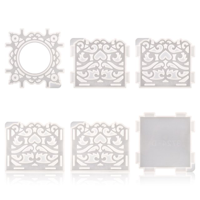 Moldes de caja de pañuelos, moldes de fundición de epoxi, artesanías hechas a mano, moldes de caja de pañuelos, herramientas de modelado, suministros de escritorio para el hogar Noticed HA009902-02