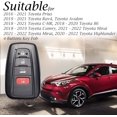 thumbnail image 6 of Vitodeco Superior Leather Key Fob Case Compatible for Toyota Rav4, Camry, Prius, Highlander, CH-R, Avalon, Toyota 86, Mirai (4-Button, Mocha), 6 of 6