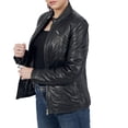 thumbnail image 2 of Boston Harbour Miak Motorcycle Leather Jacket Women - Biker Womens Leather Jacket, 2 of 6