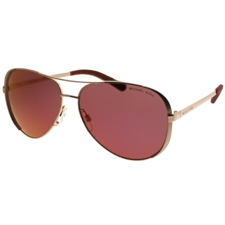 michael kors chelsea mk5004 sunglasses 1017d0-59 - rose gold-tone frame, burgundy mk5004-1017d0-59
