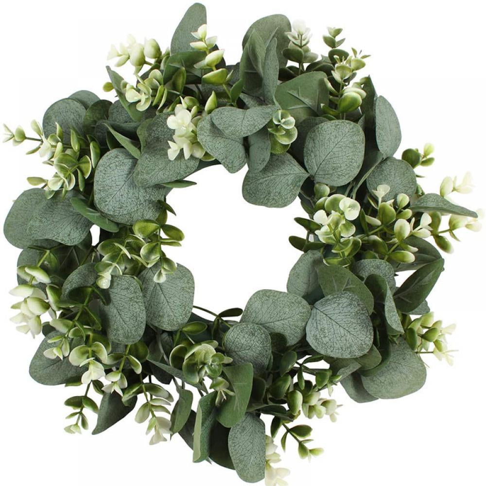 Mini Eucalyptus Wreath, Small Window Wreath, Farmhouse Wreath 