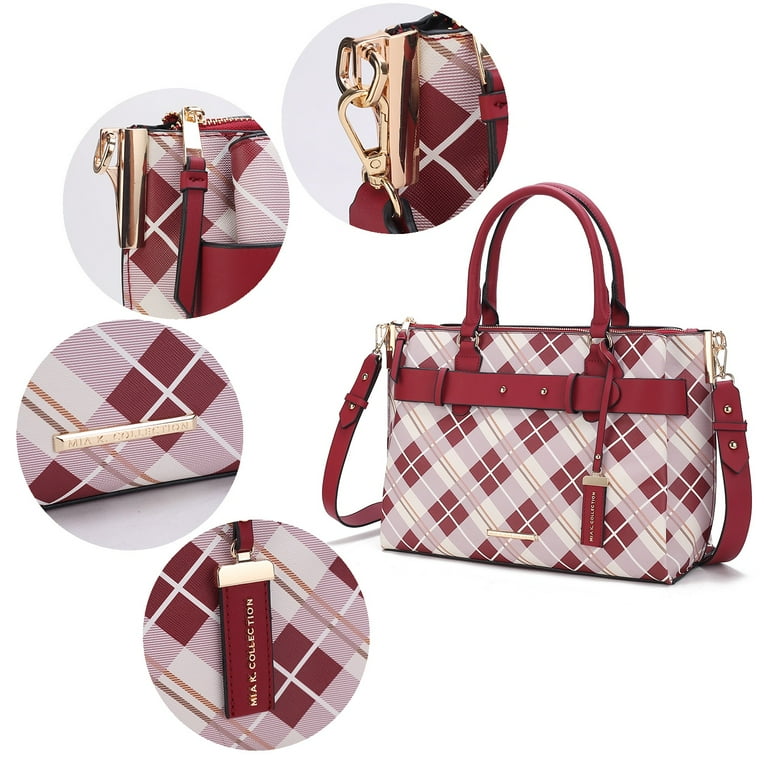 Mkf plaid purse deals