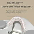 thumbnail image 2 of Potty Training Toilet Seat with Handle with Backrest,Children's Toilet Training Portable Anti-skid Stable Kids Toilet Seat with PU Cushion, 2 of 6
