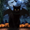 thumbnail image 6 of Wool Felt Bat Wings Costume For Cats And Small Dogs Adjustable Halloween Cosplay, 6 of 7