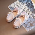 thumbnail image 2 of Otqutp Little Kid Nonslip&nbsp;Shoes Kids Girl Dress Shoes Toddler Princess Sparkly Pearl Ballet Shoes Little Girl Party Wedding School, 2 of 8