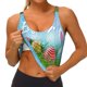 thumbnail image 3 of Balery Happy Easter Sujetadores deportivos con espalda cruzada para mujer, acolchados, sin costuras, de alto impacto, ideales para yoga, gimnasio, entrenamiento y fitness.-XX-Large, 3 of 8