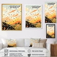 thumbnail image 4 of Designart "Mystical Yellow and Orange Mountains" Fashion Framed Wall Art - Glam Yellow Fantasy Entryway Framed Wall Art Print, 4 of 6