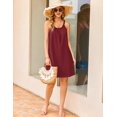 thumbnail image 4 of Ekouaer Cotton Nightgowns for Women Sleeveless Night Shirts Tank Sleepwer Pleated Scoopneck Sleepshirt, 4 of 6