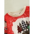 thumbnail image 5 of Bagilaanoe Toddler Baby Girl Boy Christmas Sweatshirt Long Sleeve Leopard Christmas Tree Print Pullover 6M 9M 12M 18M 24M 3T Kids Fall Loose Tee Tops, 5 of 9