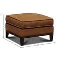 thumbnail image 2 of GTR Leather Metropole 100% Top Grain Pull Up  Mid-century Ottoman, 2 of 3