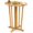 Oval,Natural, variant on BarefHaven Outdoor Teak Wood Bar Table Folding, Patio Bar Height Oval Table with Slatted Tabletop and Cross Base, Pub Height Table for Patio, Porch, Backyard, Poolside