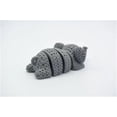 thumbnail image 3 of 1pc 3D printed knitted elephant Flexi keychain with movable joints, 3 of 3