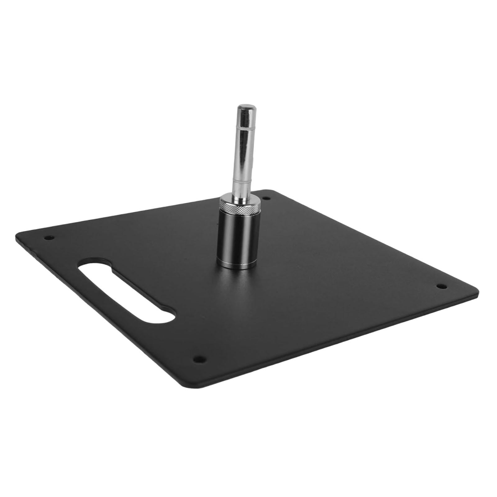 CarpNettore Feather Flag Base Square Iron Plate Weatherproof Advertising Heavy Duty Versatile Black Easy Installation Outdoor Accessories