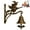 A, variant on Witch Doorbell,Vintage Gothic Iron Witch Shaped Doorbell, Vintage Halloween Witchs Bells, Hanger Bells with Witch on Broom,Halloween Party Decor,Outdoor Wall Bell for Porch Front Doo