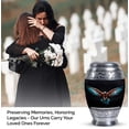 thumbnail image 4 of Small Eagle Spreading Wings Black Background Urn For Ashes Adult Female & Male - Urns For Ashes Adult Mother - Urn Keepsake Human Ashes - Small Urns For Human Ashes (Size - 3inch, 2Pcs), 4 of 5