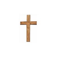 Wall Cross-Olive Wood-Plain-8 In.