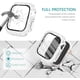 thumbnail image 3 of Compatible con Apple Watch Case de 44 mm con protector de pantalla para Apple Watch Series 6/5/4, Bling Case 300 Crystal Diamond Cubierta protectora de vidrio templado para 40 mm y 44 mm, oro rosa, 3 of 8