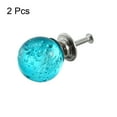 thumbnail image 4 of Uxcell 1.18'' Dia. Pulls Drawer Knobs Aluminum Alloy Blue 2Pcs, 4 of 5