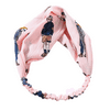Women Girls Boho Floral Plain Twist Knot Headband Elastic Wrap Turban Hairband