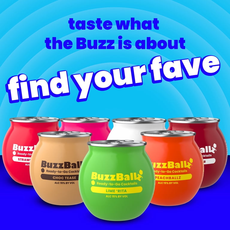 BuzzBallz Chillers Lime 'Rita, 187 mL Can, ABV 15% - Walmart.com