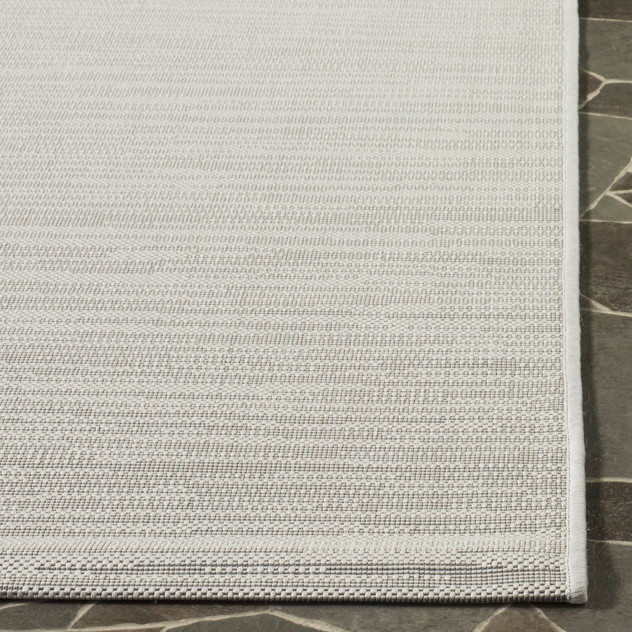 Safavieh Courtyard Alana Geometric Indoor/Outdoor Runner Rug, Light Gray, 2'3" x 10'