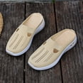 thumbnail image 6 of Fnooota Womens Slip on Sneakers, Summer Non Slip Mesh Casual Walking Shoes Beige Size 7.5, 6 of 8