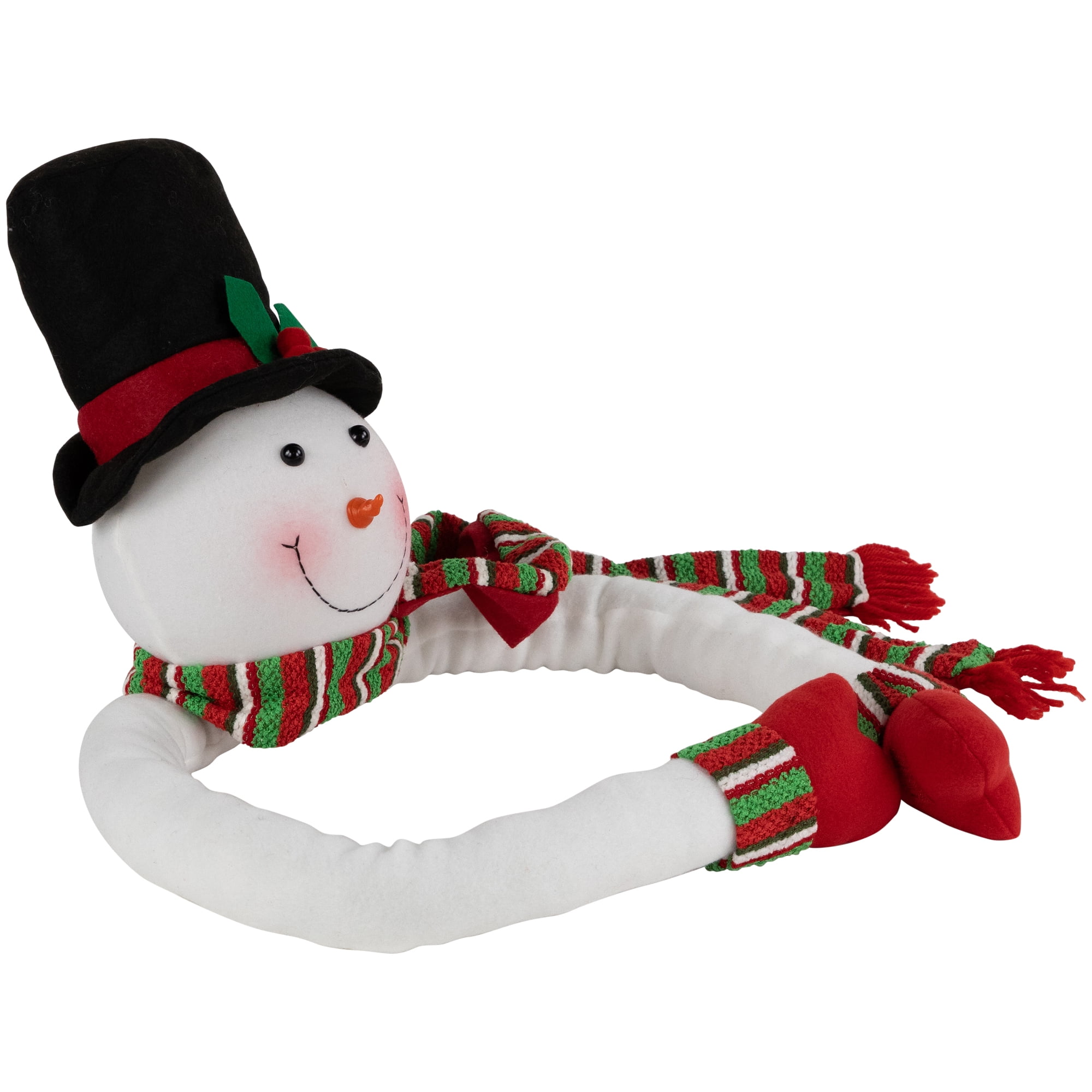 Northlight Plush Snowman Hugging Christmas Tree Topper - 45" - Unlit