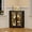 Rustic Brown, variant on Farmhouse Corner Cabinet with LED Light, Small Bathroom Cabinet with 2 Doors, Free Standing Home Floor Corner Storage Cabinet for Laundry Room, Living Room, Bedroom or Kitchen, Rustic Brown
