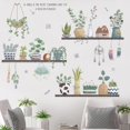 thumbnail image 2 of Calcomanías de pared con hojas y plantas en macetas verdes, pegatinas de pared para dormitorio, mural de pared de hojas como decoración de pared para sala de estar, pegatinas removibles para decoración de paredes del hogar como regalo de cumpleaños de inauguración de la casa Sincero Electrónica, 2 of 5