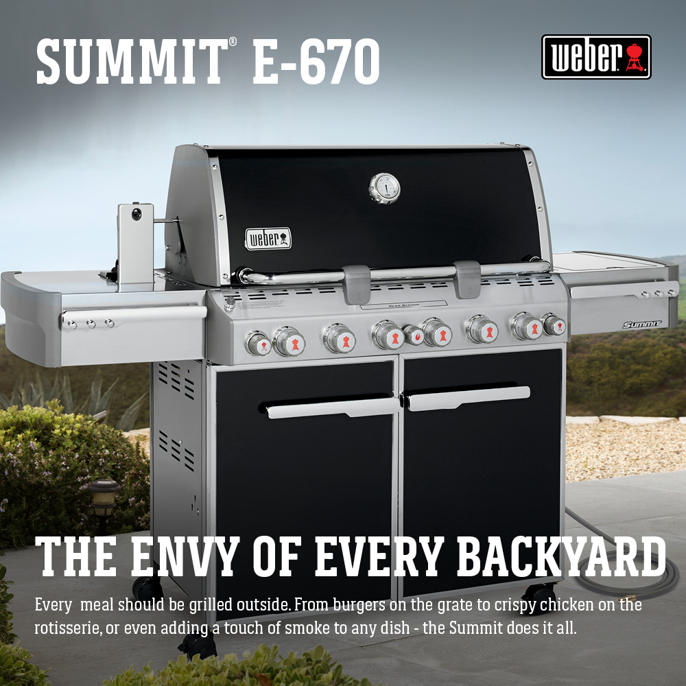 Weber Summit E-670 Natural Gas Grill, Black - image 4 of 20