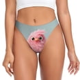 thumbnail image 1 of Fotbe Adorable Pink Fluffy Birds Tanga Sin Costuras para Mujer con Estampado – Panties Invisibles, Transpirables y Cómodos para Uso Diario-X-Small, 1 of 6