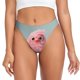 thumbnail image 1 of Balery Adorable Pink Fluffy Birds Tangas de Algodón para Mujer con Estampado – Ropa Interior Sexy, Transpirable, G-string-X-Large, 1 of 6