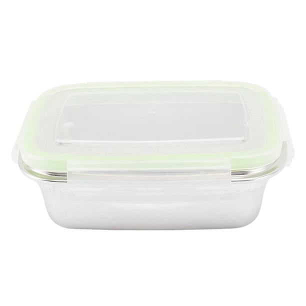 Bento Box, fiambrera de acero inoxidable 304, contenedores de almacenamiento de alimentos a prueba de fugas, caja Bento cuadrada (1800ml)