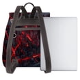 thumbnail image 3 of Easygdp Cyberpunk Cityscape Lights Mochila de Cuero para Mujeres, Bolso de Hombro, Bolsos de Mano de Moda para Trabajo y Viajes, 3 of 4