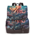 thumbnail image 1 of Fotbe Underwater Plant Octopus Mochila Bolso con Estampado para Mujer, Mochila Antirrobo de Nylon Impermeable, Bolsa Ligera de Hombro, 1 of 4