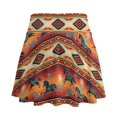 thumbnail image 2 of HELLHERO 2 Side Pockets Athletic Skort, Southwestern Print Pleated Built-in Shorts Golf Skirt for Tennis Pickleball Running and Daily Wear, 2 of 9