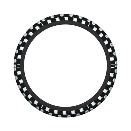 XMXY Car Steering Wheel Cover, Cartoon Cute Ghost Non-Slip Jeep Truck Universal Elastic Steering Wheel Protector 15 inch