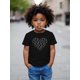 thumbnail image 1 of Kids' Rugby Love Graphic T-Shirt - Casual Crew Neck, Short Sleeve, Stretchy Fabric, Summer Wear for Boys and Girls, Orange with Black Heart & Rugby Ball Print, Youth Clothing | Rugby Themed Shirt, 1 of 6
