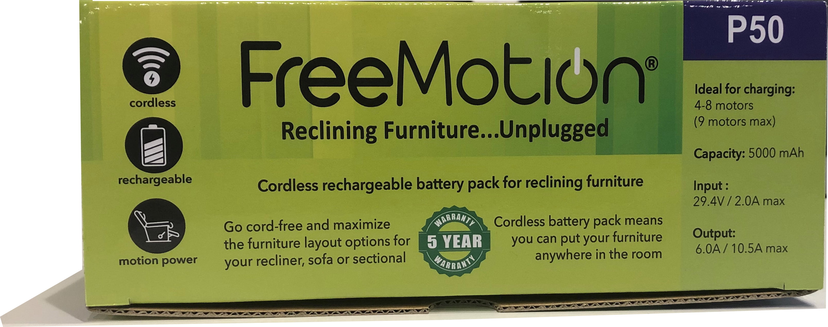 Buy FreeMotion P50 5000 MAh Battery Motion Furntiure Rechargeable ...